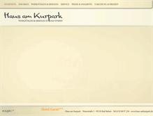 Tablet Screenshot of haus-amkurpark.de